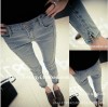 Mushroom street dress tide station during the spring and autumn 2015 European new jeans han edition show thin leggings a