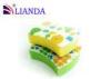 Printable Seaweed Cleaning Sponges Customized Die Cut Yellow Layer Material