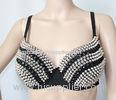 Adult Rivet beaded belly dance bra tops , belly dance performance costumes