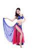 Layered leaf professional belly dance attire / costumes with diamonds