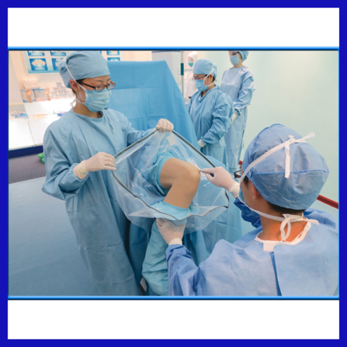 disposable knee arthroscopy surgical pack for radial interventions