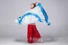 Belly dance silk fan veils / belly dancer accessories 110cm width , length 250cm