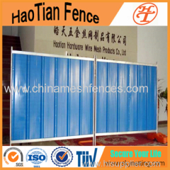 Colorful Temporary Steel Hoarding Used For Construction Sites