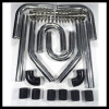 Universal Polished 4'' 102mm Aluminum Intercooler Pipe Kit DIY Kit Black