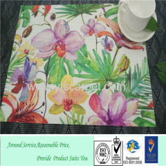 christmas plastic woven straw placemats dessert dish mat for girls &colorfulk 3d printing table mat