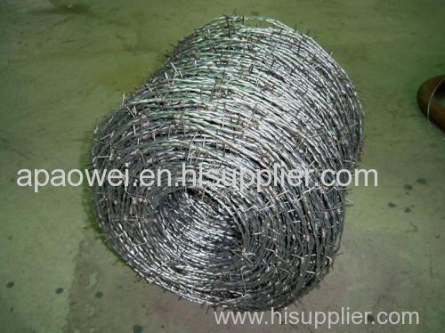Galvanized barbed wire made in China