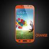 Orange Samsung S4 Tempered Glass Screen Protector with 2.5D Round Edge