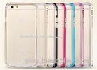 Soft TPU iPhone 6 Back Case Cover , Mobile Phone Case with Metal Frame