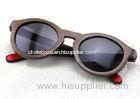 Handmade Custom Sun Glasses , Wood Framed Sunglasses Bamboo Eyewear Fashion