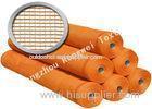 Square Mesh Knitted Polyethylene Guardrail / Safety Guard Netting , Orange Pool Safety Nets