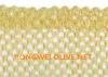 Beige Color Round Hole Mesh Netting For Olive Collection , Agriculture Harvest Net