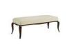 Wooden frame modern bedroom bench seat , Comfortable upholstered bench