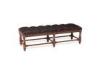 French Style Upholstery furniture leather bedroom bench For Family