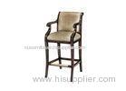 Tall Hotel / Club / Bar Stool Chairs Armchair wood and leather furniture