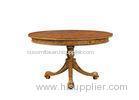 Round Modern Restaurant Dining Tables wood furniture for Hotel / Home