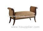 Personalised Hotel / Villa Decoration upholstered Bedroom Benches furniture