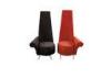 Unique red / black High back chair Hotel modern lobby furniture for public area