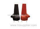 Unique red / black High back chair Hotel modern lobby furniture for public area