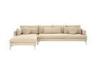 White commercial high end furniture wood sofa set for residential decoration project