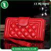 Red Fashion Apple iPhone 6 Leather Flip Phone Case Wallet with Long Gold Chain