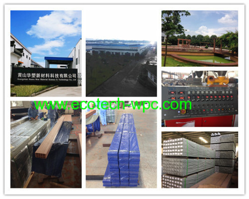 Hollow wpc board export outdoor landscape building size wpc decking