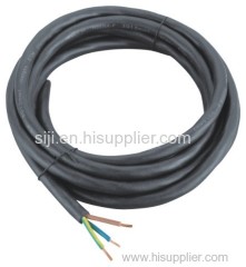 Rubber insulated electric power cord