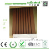 Mocha 140*23 OEM wpc decking Solid anti-UV waterproof vinyl composite floorng