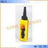 Yellow / Black ABS Waterproof IP65 Hoist Pendant Control Crane Remote Control