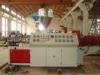 Conical Twin Screw Extruder Machinery / PVC Pipe Double Screw Extrusion Line SJSZ55/110