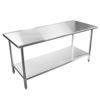 Commercial Stainless Steel Kitchen Work Table For Hotel / Restaurant