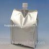 Aluminum Foil BPA Free Liquid Spout Bags , Food Grade Standing Foil Spouted Pouch