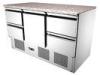 Commercial Kitchen Refrigeration Equipment For Restaurant , Four Drawer Refrigerator