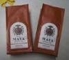 Matte Surface Quad Seal Mexico Type Coffee Tea Bags With Air Evaculation Valve