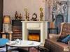 LED Decorative Flame House Imitation Marble Fireplace European Style