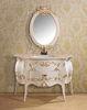 Moisture Proof Vanity Combo Bathroom Cabinet With Mirror French Furniture