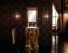 Villa Living Room European Antique Resin Bathroom Vanity Cabinet With Mirror