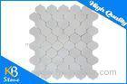 Sample-Peach Size Pattern China White Marble Mosaic Tile Backsplash