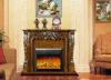 Remote Control RV Bedroom Vintage Solid Wood Fireplaces Electric Insert