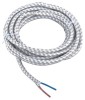 Insulated braided power cord