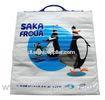 Milk White Portable Food Thermal Bags , Take Out Cooler Bags For Frozen Food