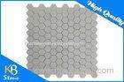 China White Hexagon Marble Mosaic Tiles 12