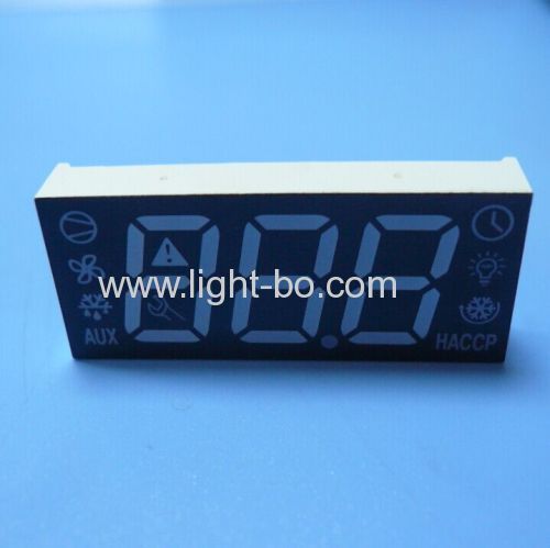 China 3 1/2 digit common anode super bright green/yellow/red 7 segment led display for refrigerator control.