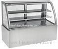 Double Arc Cake Display Showcase / Chiller 480L For Cafe , Small Cake Display Fridge