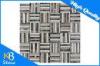 Dark Emperador Waterjet Marble Mosaics Subway Pattern Polished Tile for Exterior / Interior Wall