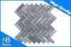 1&quot; X 3&quot; Modern Design Herringbone Marble Stone Mosaic Wall Tile For Kitchen / Bathroom