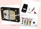 Brazil Copag Gold / Black 1546 Marked Poker Cards , Spy Playing Cards