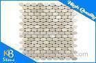 Polished Round Pattern Cream Marfil Marble Home Flooring Tile for Bathroom Wall or Flooring