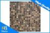 3/5 x 3/5 Inch Dark Emperador Marble Sqaure Polished Mosaic Tile for Home / Hotel Decor