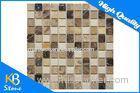 1 x 1 Inch Shower Room Travertine Marble Mosaic Flooring Tile Sqaure Polished For Wall and Floor