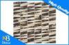 Mixed Color Square Dark Emperador Marble Polished Mosaic Tile for Fireplace Surround Tiles